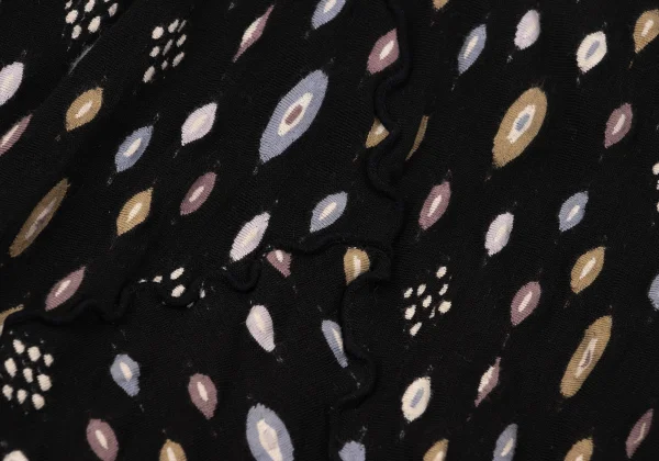 JURGEN LEHL Dot Jacquard Out Seam Skirt K-170441_005