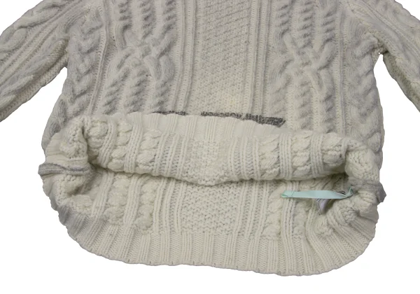 Off-White Logo Printed Cable Knit Sweater K-170447_009