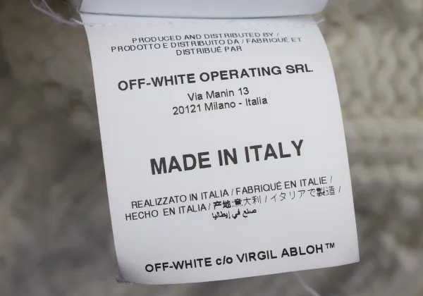 Off-White Logo Printed Cable Knit Sweater K-170447_016