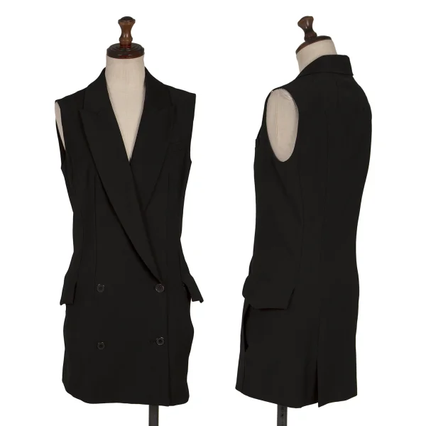 Alexander Wang Poly Wool Sleeveless Jacket Black 0 K-170449_001