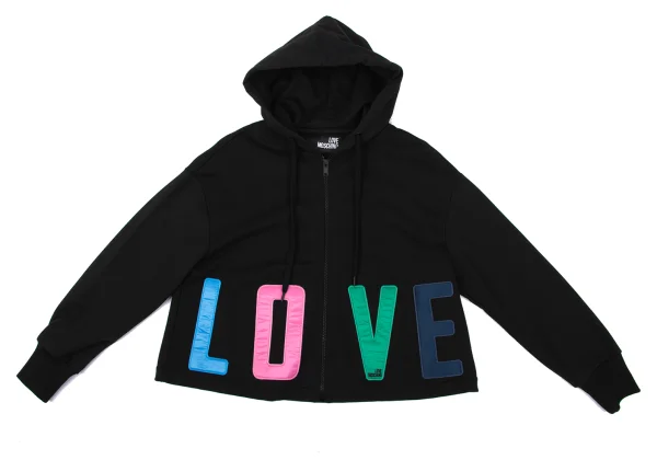 LOVE MOSCHINO Cotton Patch Hoodie K-170451_002