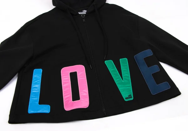 LOVE MOSCHINO Cotton Patch Hoodie K-170451_007