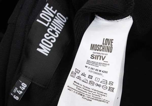 LOVE MOSCHINO Cotton Patch Hoodie K-170451_013