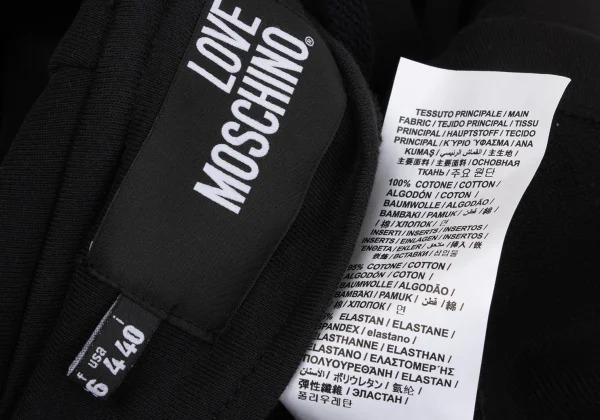 LOVE MOSCHINO Cotton Patch Hoodie K-170451_014
