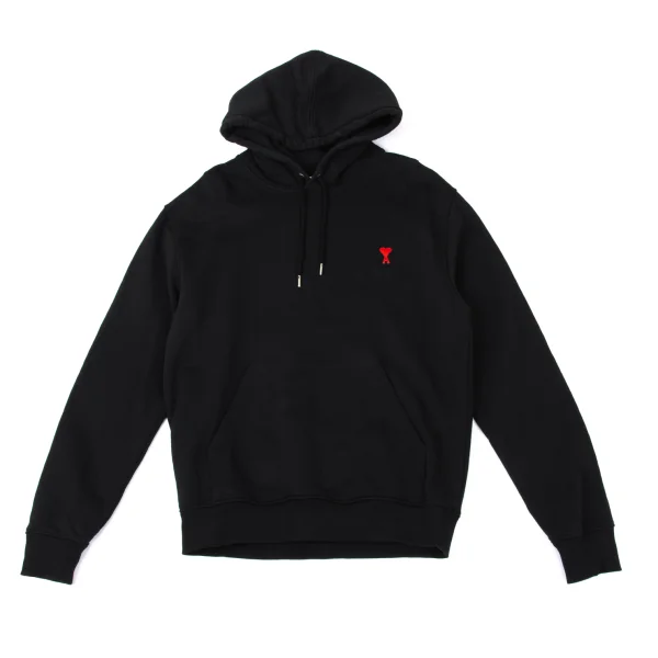 AMI Alexandre Mattiussi Embroidery Cotton Hoodie Black XL K-170452_001
