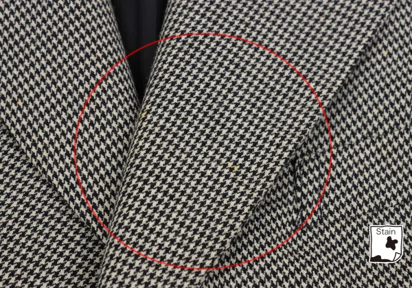 COMME des GARCONS Wool Bird Embroidery Patchwork Houndstooth Jacket K-170454_014