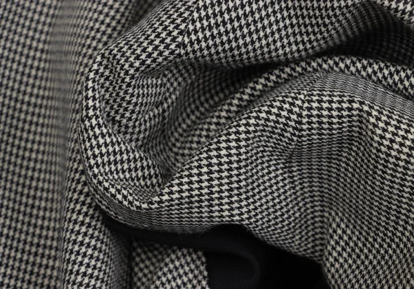 COMME des GARCONS Wool Bird Embroidery Patchwork Houndstooth Jacket K-170454_018
