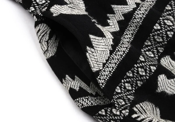 COMME des GARCONS Box Pleat Embroidery Design Skirt K-170456_013