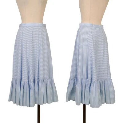 COMME des GARCONS Hem Bleach Switching Striped Skirt