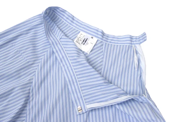 COMME des GARCONS Hem Bleach Switching Striped Skirt K-170460_006
