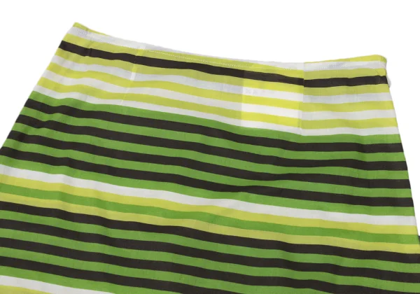 tricot COMME des GARCONS Cutting Hem Striped Skirt K-170461_003
