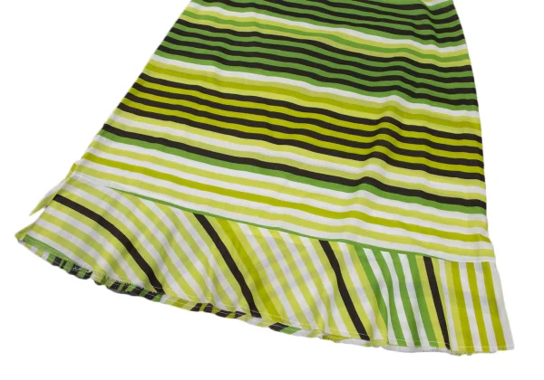 tricot COMME des GARCONS Cutting Hem Striped Skirt K-170461_005