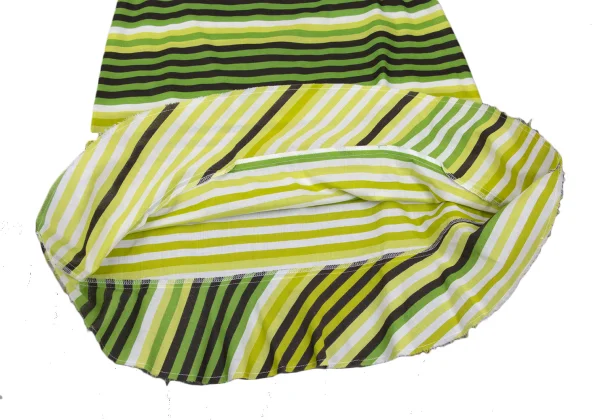 tricot COMME des GARCONS Cutting Hem Striped Skirt K-170461_007