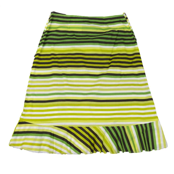 tricot COMME des GARCONS Cutting Hem Striped Skirt K-170461_008
