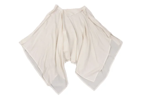 Yohji Yamamoto FEMME Rayon Asymmetrical Drape Skirt K-170462_010