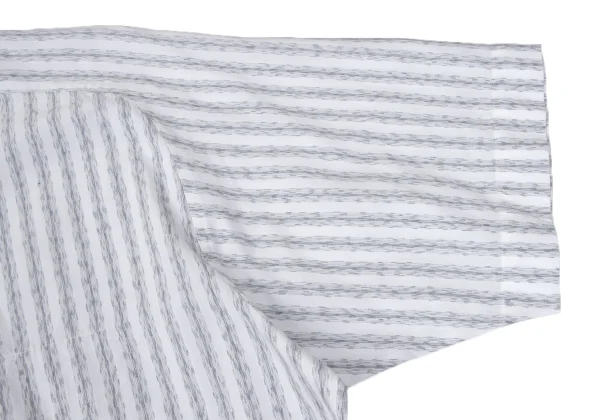 ISSEY MIYAKE im Faded Stripe Concealed Placket Short-sleeved Shirt K-170463_005