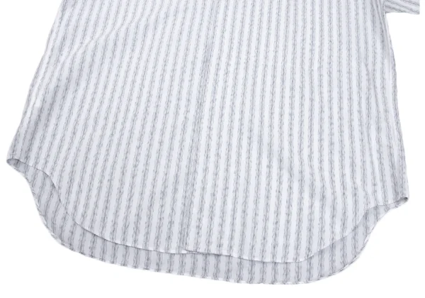 ISSEY MIYAKE im Faded Stripe Concealed Placket Short-sleeved Shirt K-170463_006