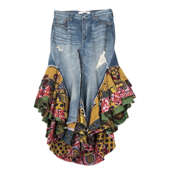 JUNYA WATANABE COMME des GARCONS Ruffle Switching Denim Skirt K-170465_002