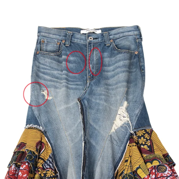 JUNYA WATANABE COMME des GARCONS Ruffle Switching Denim Skirt K-170465_003