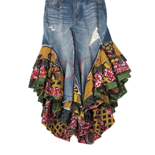JUNYA WATANABE COMME des GARCONS Ruffle Switching Denim Skirt K-170465_007