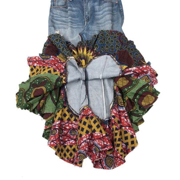 JUNYA WATANABE COMME des GARCONS Ruffle Switching Denim Skirt K-170465_010