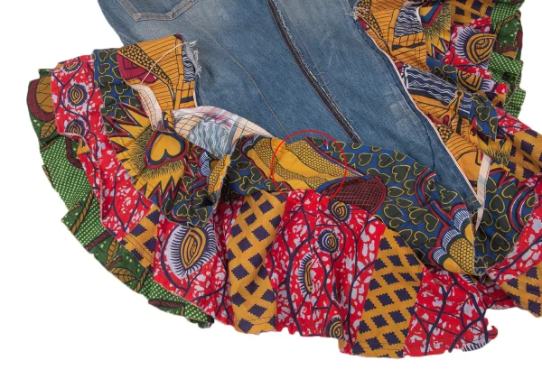 JUNYA WATANABE COMME des GARCONS Ruffle Switching Denim Skirt K-170465_013