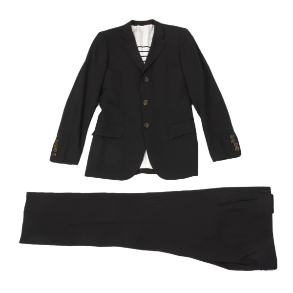 Jean Paul GAULTIER HOMME Wool Blended Jacket & Pants Black 46 K-170472_001