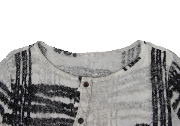 Y's Wool Blended Checker Woven Cardigan K-170475_006