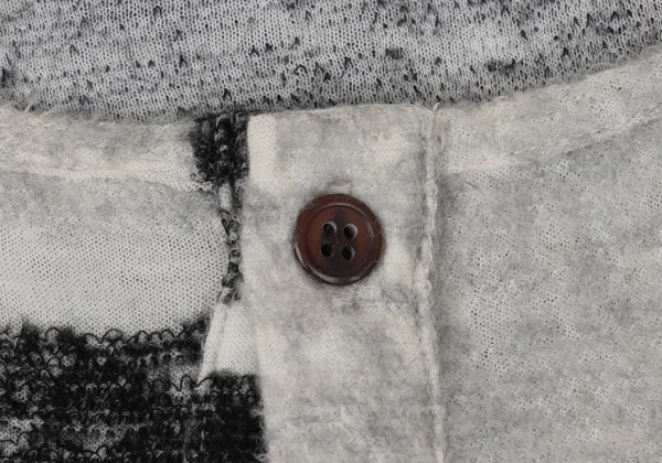 Y's Wool Blended Checker Woven Cardigan K-170475_007