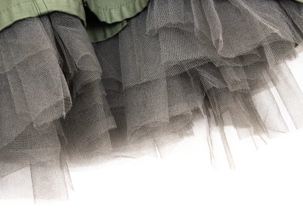 JUNYA WATANABE Tulle Layered Military Reconstructed Skirt K-170477_008