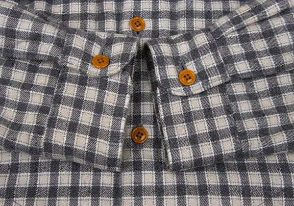 Papas+ Quilted Lining Padded Check Flannel Shirt K-170479_008