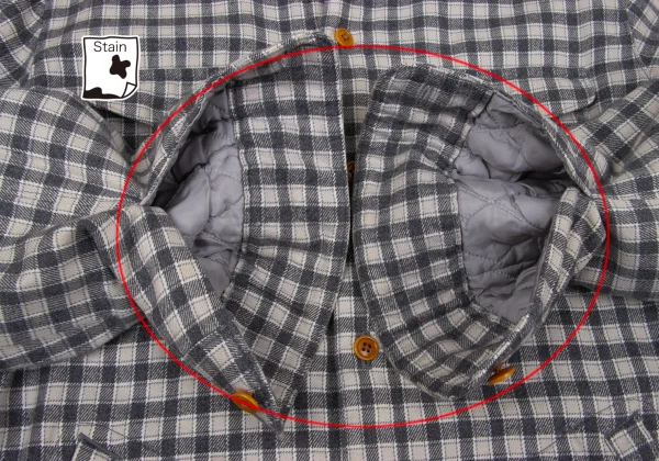 Papas+ Quilted Lining Padded Check Flannel Shirt K-170479_009