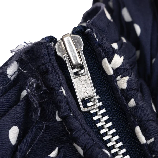 COMME des GARCONS Dot Print Gather Design Halter Neck Blouse K-170481_006