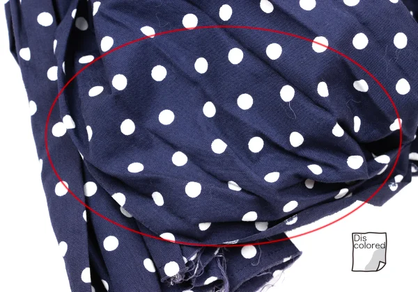 COMME des GARCONS Dot Print Gather Design Halter Neck Blouse K-170481_010