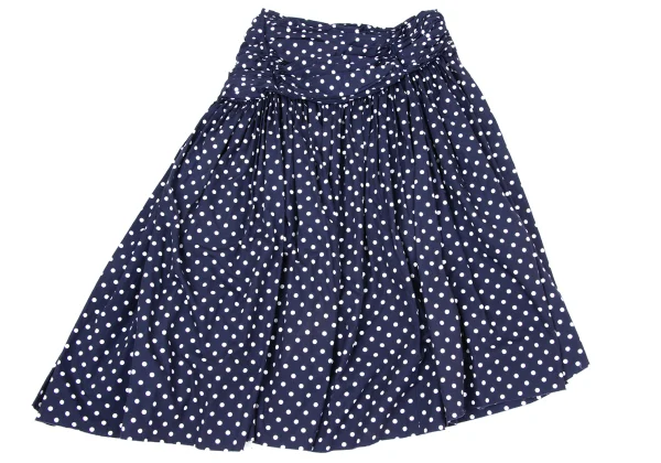 COMME des GARCONS Dot Print Gather Design Skirt K-170482_002