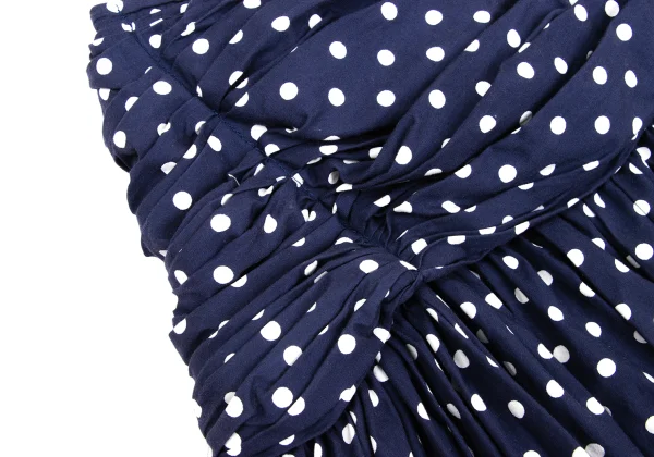 COMME des GARCONS Dot Print Gather Design Skirt K-170482_004