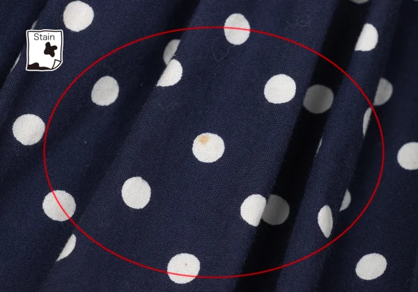 COMME des GARCONS Dot Print Gather Design Skirt K-170482_009