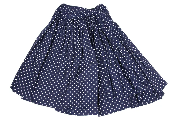 COMME des GARCONS Dot Print Gather Design Skirt K-170482_011