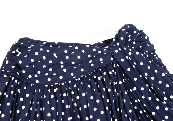 COMME des GARCONS Dot Print Gather Design Skirt K-170482_012