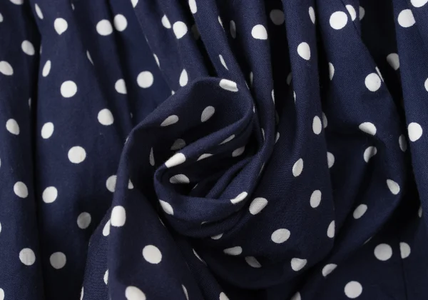 COMME des GARCONS Dot Print Gather Design Skirt K-170482_015