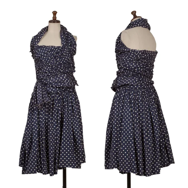 COMME des GARCONS Dot Print Gather Design Skirt K-170482_016