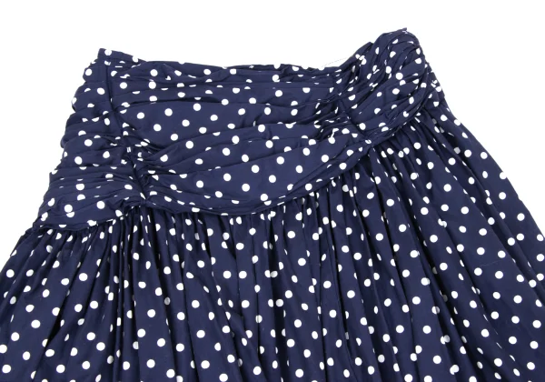 コムデギャルソンCOMME des GARCONS ドットプリントギャザーデザイン