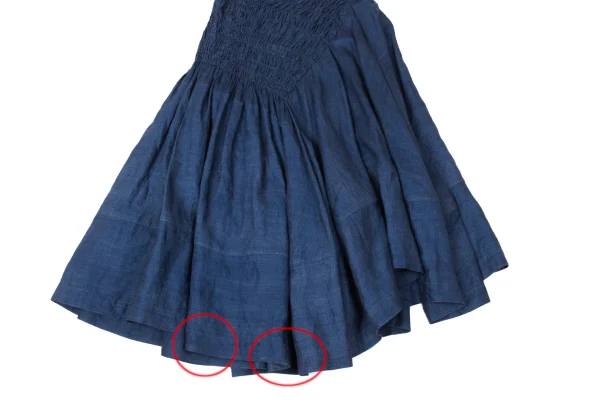 コムデギャルソンCOMME des GARCONS リネンシャーリング切替フレア