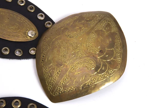 agnes b. Eyelets Plate Leather Belt K-170491_004