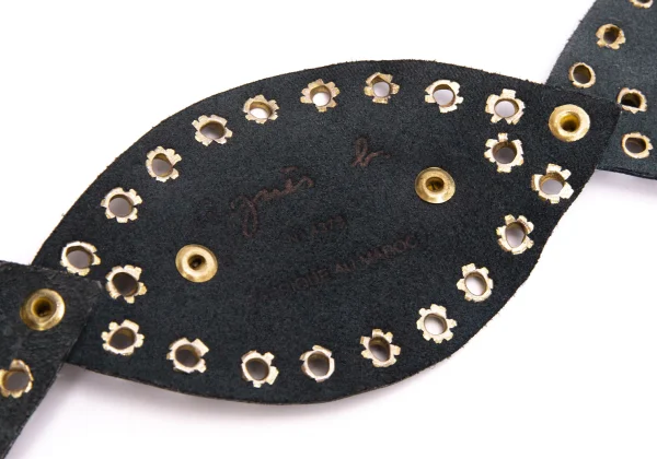 agnes b. Eyelets Plate Leather Belt K-170491_008