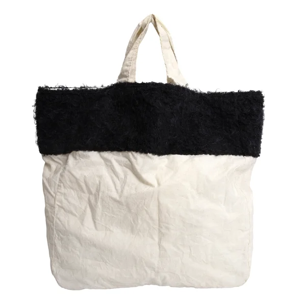 tricot COMME des GARCONS Brushed fabric Patch Tote Bag K-170493_002