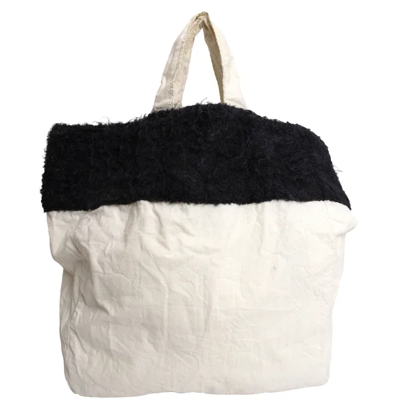 tricot COMME des GARCONS Brushed fabric Patch Tote Bag K-170493_004