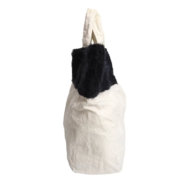 tricot COMME des GARCONS Brushed fabric Patch Tote Bag K-170493_005