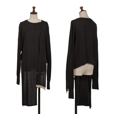 RISMAT by Y's Front Long Slit Design Knit Sweater