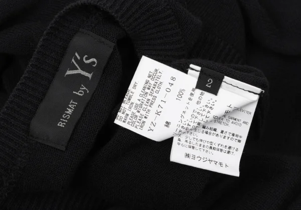 RISMAT by Y's Front Long Slit Design Knit Sweater K-170496_013